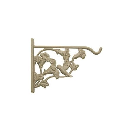 Dare2Decor 8 in. Hummingbird Aluminum Hanging Plant Bracket Sand DA3852437